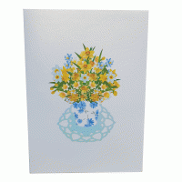 pop-up narcis in vaas kaart